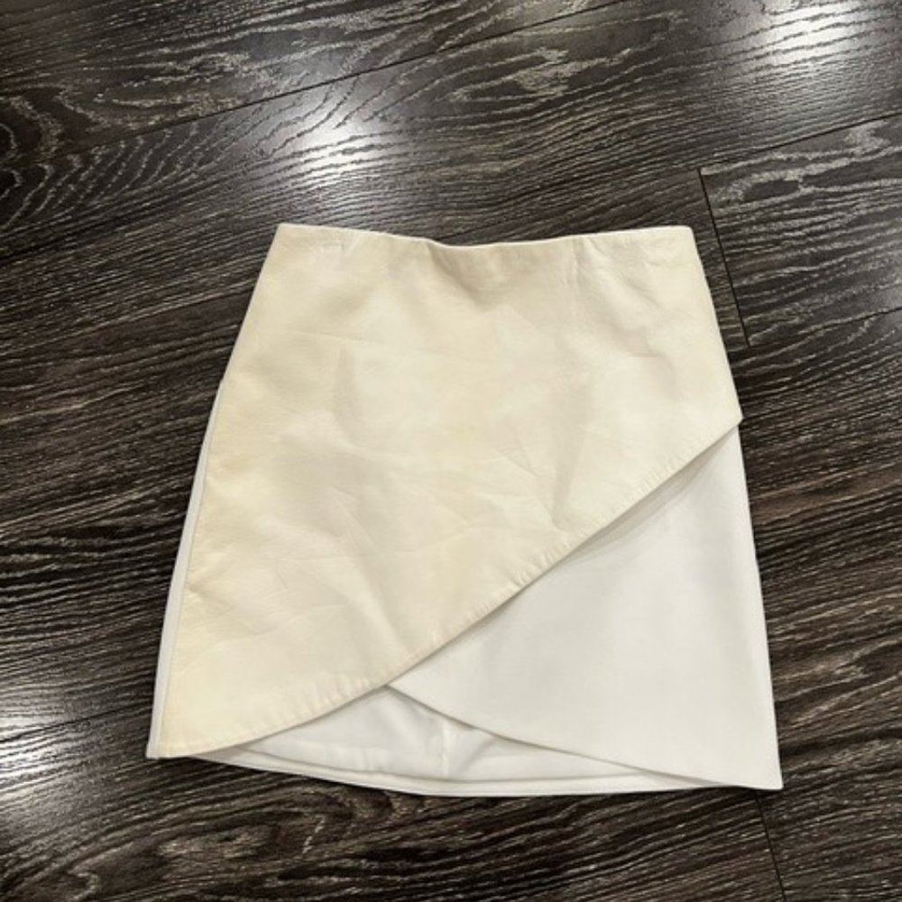 Alice + Olivia Leather Mini Skirt